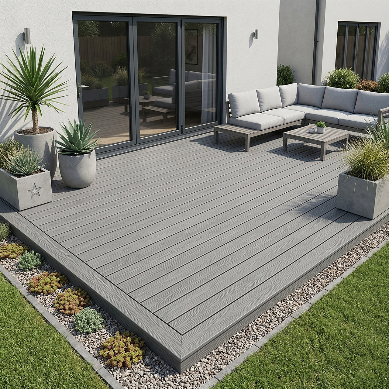 Composite Decking Board Silver