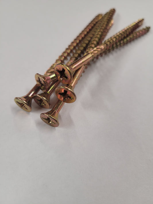 90MM Hardened Steel Gold Screw Box of Approx 200