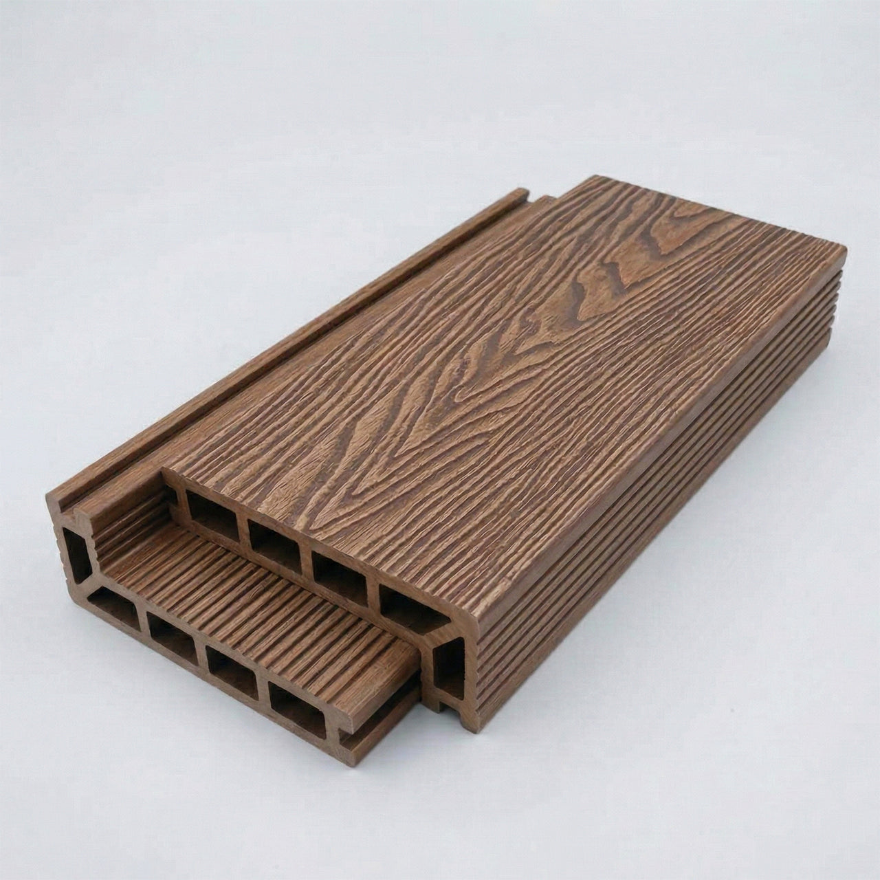 Composite Decking Step Dark Brown