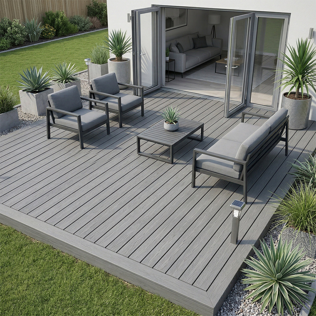 Composite Decking Board Silver