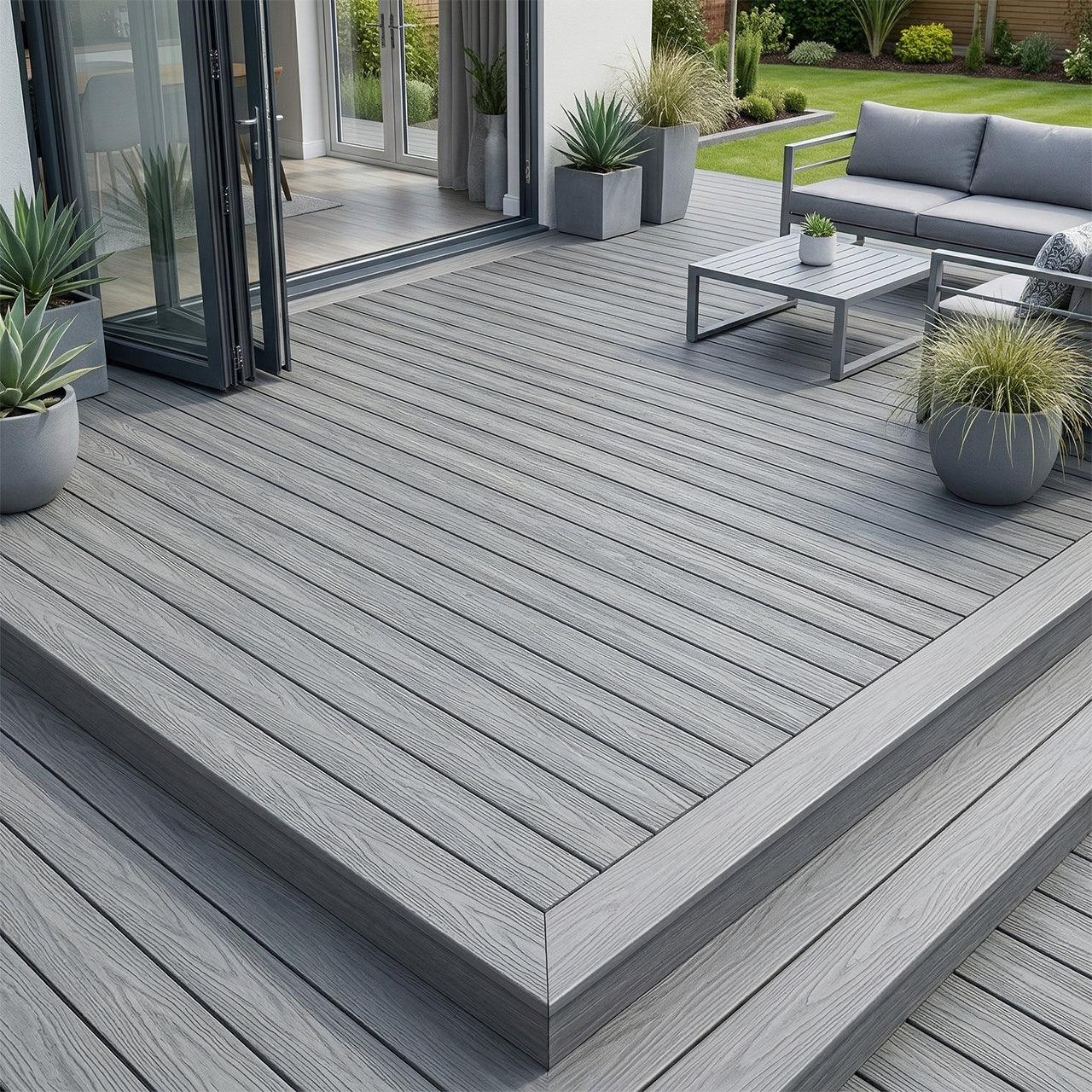 Composite Decking Board Silver
