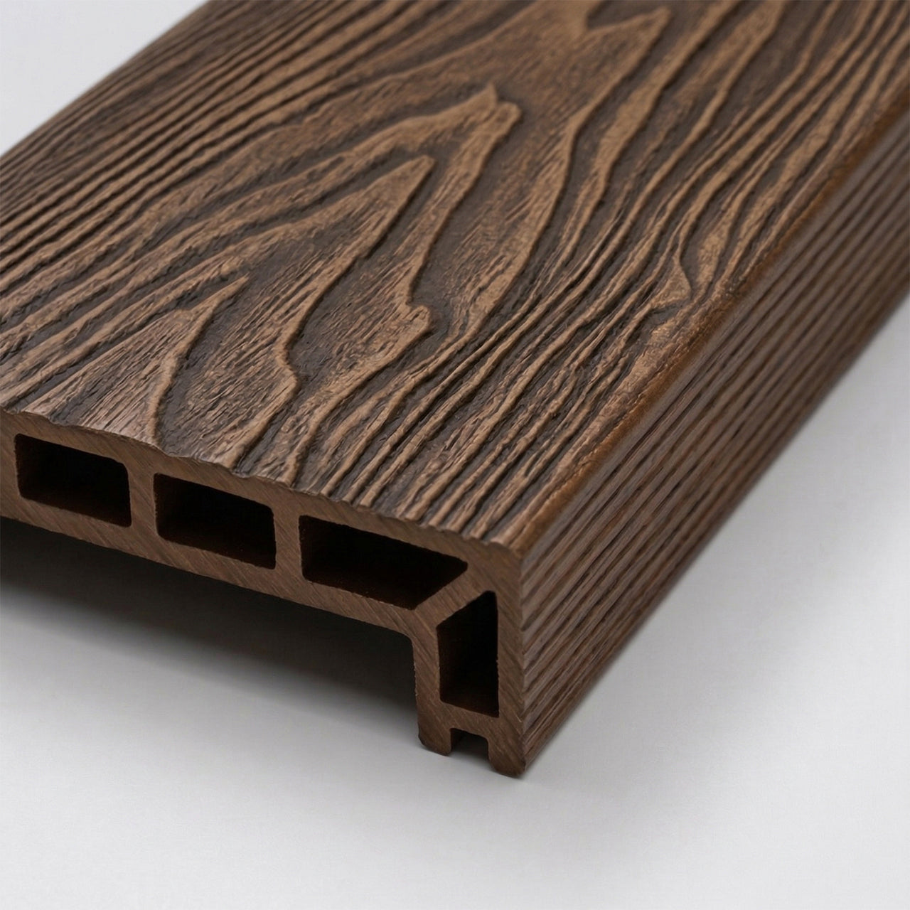 Composite Decking Step Dark Brown